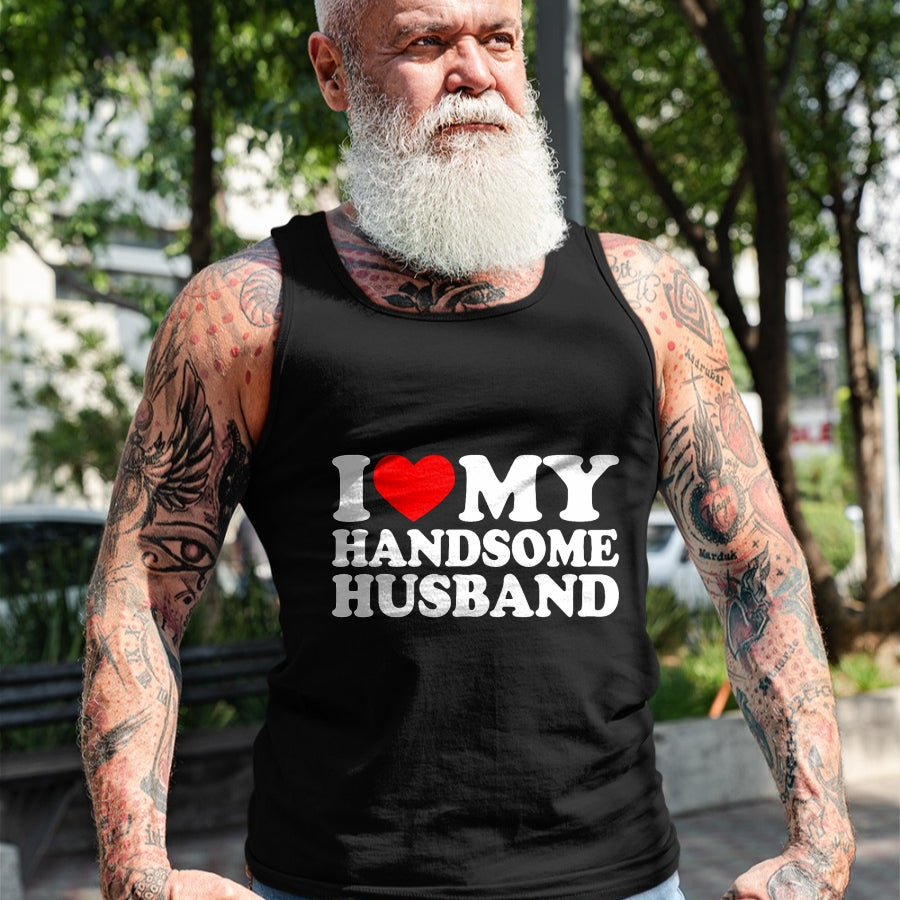 Best Wife Shirt, Wife and Husband Unisex T-Shirt/Hoodie/Sweatshirt HLT00 - I Love My Handsome Husband Shirt I Love My Husband T-Shirt