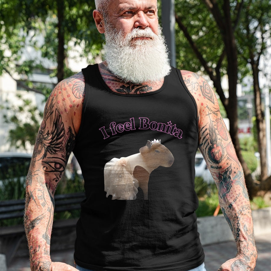 Cute Capybara Shirt, Funny Capybara Unisex T-Shirt/Hoodie/Sweatshirt HLT00 - I feel Bonita Capybara FUNNY T-Shirt