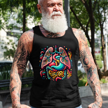 Best Doctor Shirt, Funny Doctor UnisexT-Shirt/Hoodie/Sweatshirt HLT00 - Colorful Human Body Anatomy Illustrated Internal Organs Art T-Shirt