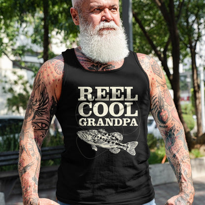 Best Grandpa Shirt, Proud Grandpa Unisex T-Shirt/Hoodie/Sweatshirt HLT00 - Reel Cool Grandpa Fishing Fathers Day T-Shirt