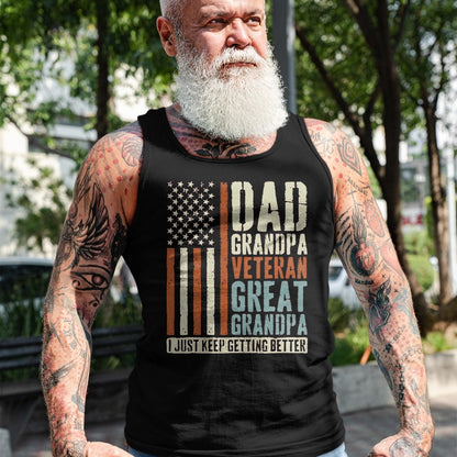 Proud Veteran Shirt, Funny Veteran UnisexT-Shirt/Hoodie/Sweatshirt HLT00 - Dad Grandpa Veteran Great Grandpa T-Shirt, Men, Black, 3X-Large