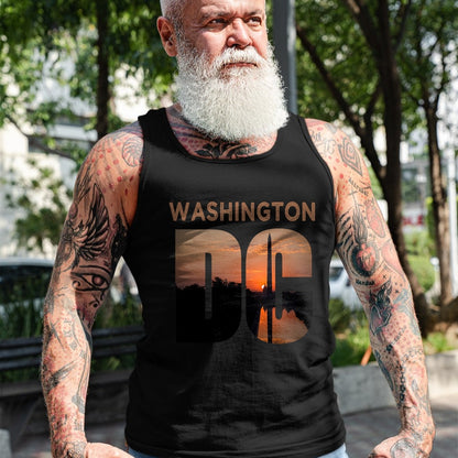 Gift for Dad Shirt, Funny Dad Unisex T-Shirt/Hoodie/Sweatshirt HLT00 – Washington DC Monument Skyline Art Vacation Souvenir Gift T-Shirt