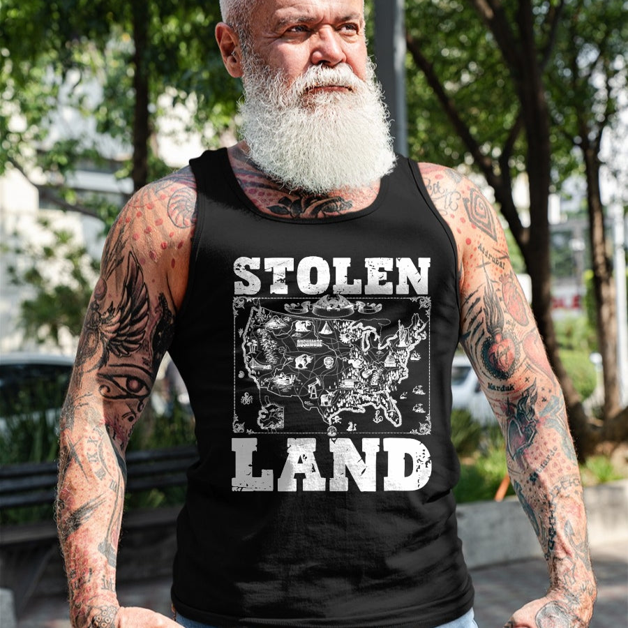 Native American T-Shirts, Vintage Native American Unisex T-Shirt/Hoodie/Sweatshirt HLT00 - Stolen Land Indian Pride Tribes Native American Indigenous
