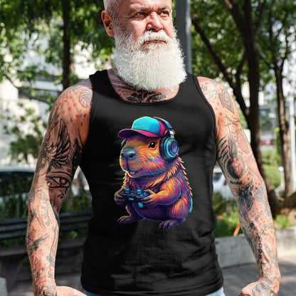 Cute Capybara Shirt, Funny Capybara Unisex T-Shirt/Hoodie/Sweatshirt HLT00 - Funny Capybara Gamer Gaming Video Games Capybara T-Shirt