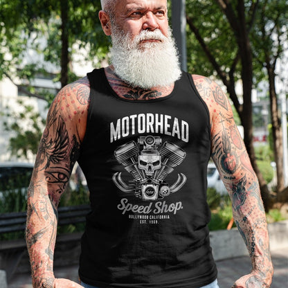 Best Mechanic Life Shirt, Funny Mechanic UnisexT-Shirt/Hoodie/Sweatshirt HLT00 - Skeleton Motor Head Speed Shop Hot Rod Mechanic Car Lover T-Shirt