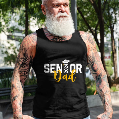 Gift for Dad Shirt, Funny Dad Unisex T-Shirt/Hoodie/Sweatshirt HLT00 – Proud Senior Dad 2024 Senior 2024 Dad Class Of 2024 Father T-Shirt