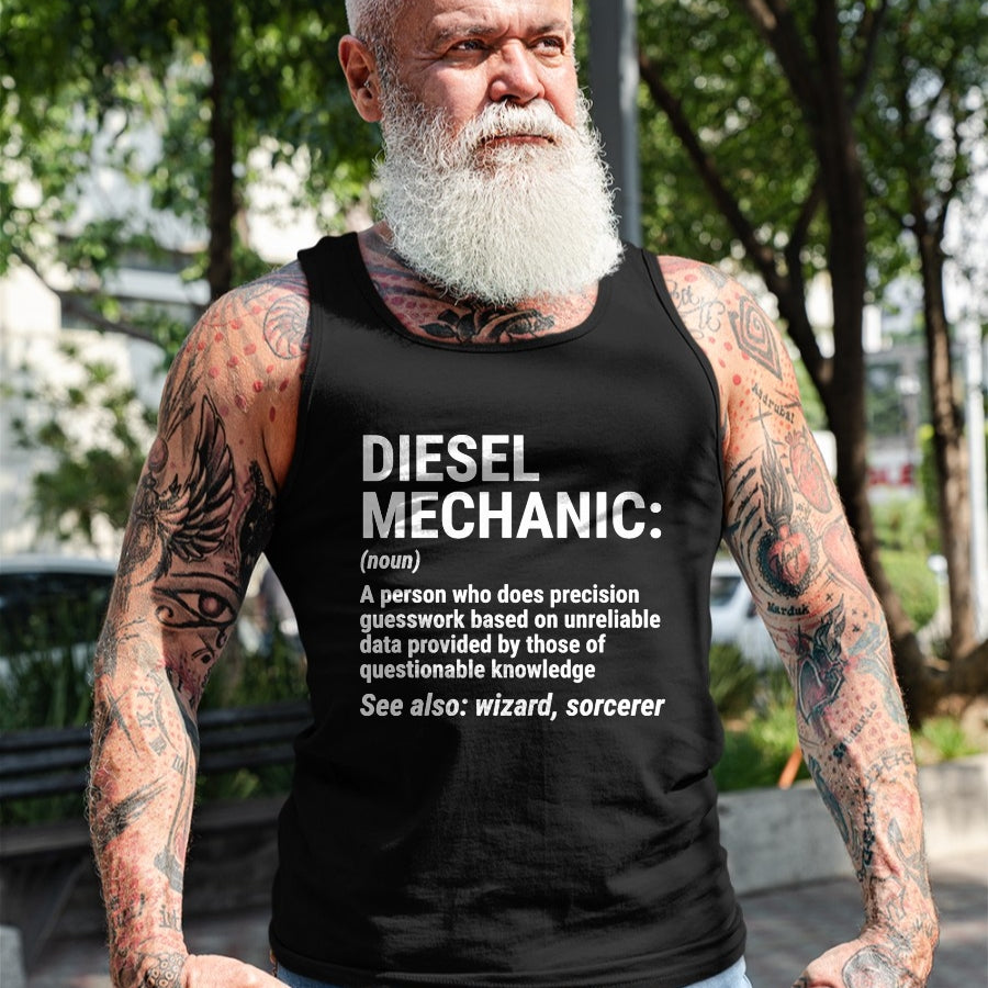 Best Mechanic Life Shirt, Funny Mechanic UnisexT-Shirt/Hoodie/Sweatshirt HLT00 - Diesel Mechanic Definition T-Shirt Funny Mechanic Tee Gift T-Shirt