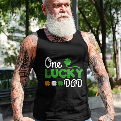 Gift for Dad Shirt, Funny Dad Unisex T-Shirt/Hoodie/Sweatshirt HLT00 – One Lucky Dad st patricks day pregnancy announcement shirt T-Shirt