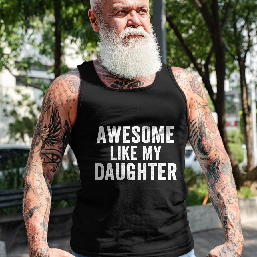 Best Wife Shirt, Wife and Husband Unisex T-Shirt/Hoodie/Sweatshirt HLT00 - Awesome Like My Daughter Funny Father’s Day Humor Proud Dad T-Shirt