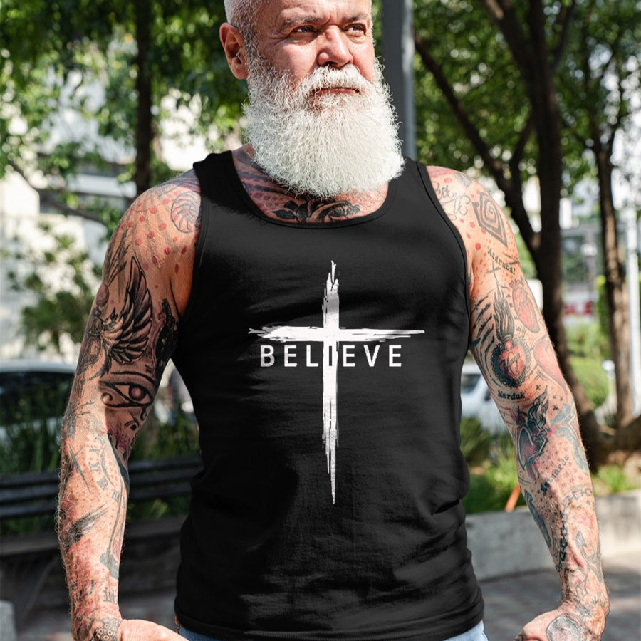 Christian Tee, Christian Faith Unisex T-Shirt/Hoodie/Sweatshirt HLT00 -  Believe Christian Cross Jesus Christ Christians Men Women T-Shirt