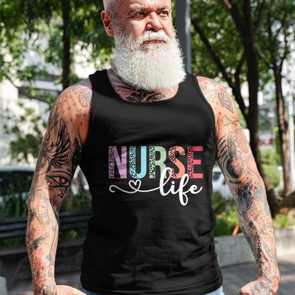 Funny Nurse Shirt, Nurse Unisex T-Shirt/Hoodie/Sweatshirt HLT00 - Women Nurse Life RN LPN CNA Leopard Nurse Week Healthcare T-Shirt