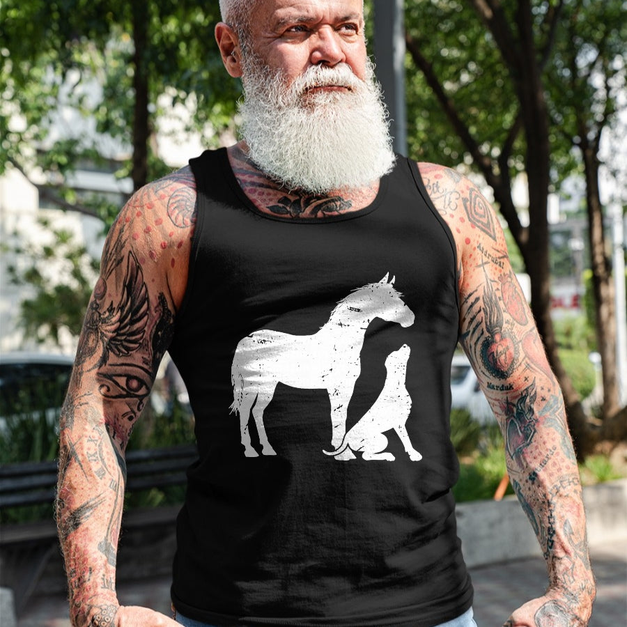 Best Horse Lover Shirt , Funny Horse UnisexT-Shirt/Hoodie/Sweatshirt HLT00 - Horse and Dog Motif for Men and Women Horse Lovers T-Shirt