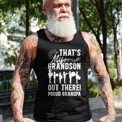 Best Grandpa Shirt, Proud Grandpa Unisex T-Shirt/Hoodie/Sweatshirt HLT00 - That's My Grandson Proud Grandpa Marching Band Grandpa T-Shirt