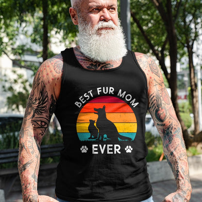 Dog Love Shirt, Dog Lover Gift T-Shirt/Hoodie/Sweatshirt HLT00 - Funny Best Fur Mom Ever Vintage Retro Dog And Cat Owner Love T-Shirt