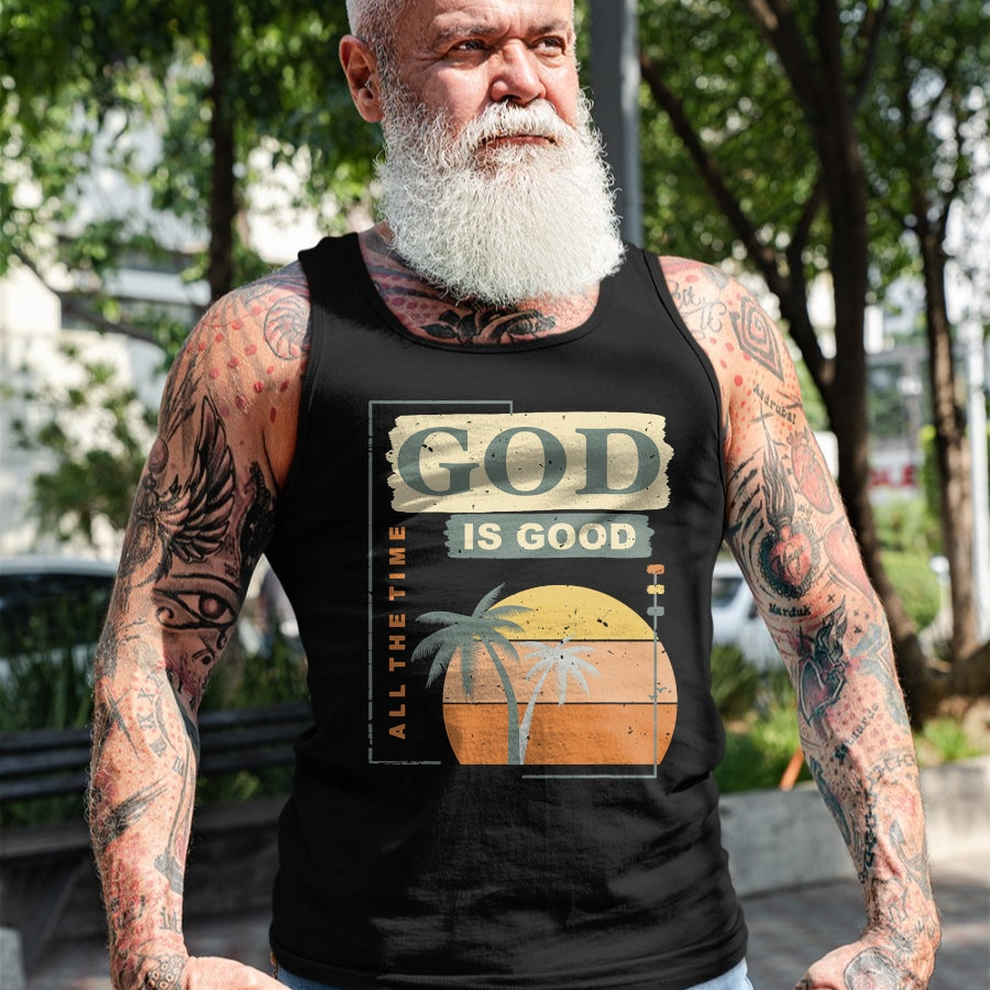 Christian Tee, Christian Faith Unisex T-Shirt/Hoodie/Sweatshirt HLT00 - Cool Retro Christian Saying T Shirt God Is Good All The Time T-Shirt