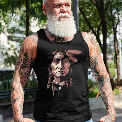 Native American T-Shirts, Vintage Native American Unisex T-Shirt/Hoodie/Sweatshirt HLT00 - sitting bull native american chief indian warrior men women