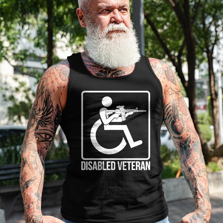 Proud Veteran Shirt, Funny Veteran UnisexT-Shirt/Hoodie/Sweatshirt HLT00 - Disabled Veteran US Military Handicap Vet Combat Veteran T-Shirt