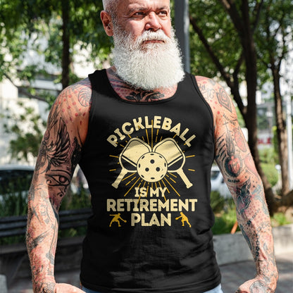 Funny Pickleball Shirt, Pickleball Lover Unisex T-Shirt/Hoodie/Sweatshirt HLT00 - Funny Pickleball My Retirement Plan Vintage Player T-Shirt