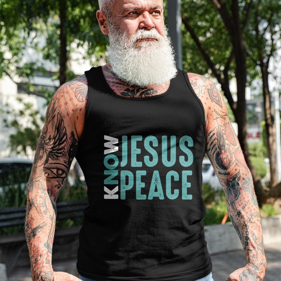 Christian Tee, Christian Faith Unisex T-Shirt/Hoodie/Sweatshirt HLT00 - Jesus Christian Bible Verse Scripture Know Jesus Know Peace T-Shirt
