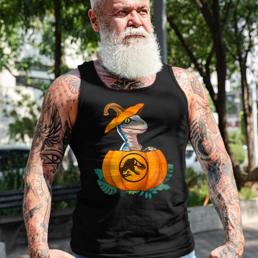 Best Dinosaur Lover Shirt, Funny Dinosaur UnisexT-Shirt/Hoodie/Sweatshirt HLT00 - Jurassic World Halloween Dinosaur Pumpkin Logo T-Shirt