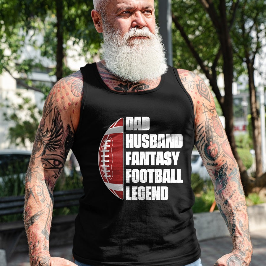 Best Wife Shirt, Wife and Husband Unisex T-Shirt/Hoodie/Sweatshirt HLT00 - Dad Husband Fantasy Football Legend League Funny Fathers Day T-Shirt