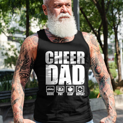 Gift for Dad Shirt, Funny Dad Unisex T-Shirt/Hoodie/Sweatshirt HLT00 – Funny Cheer Dad Proud Cheerleader Father Humor Fathers Day T-Shirt
