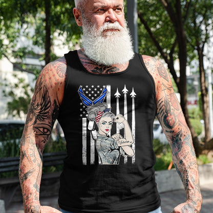 Proud Veteran Shirt, Funny Veteran UnisexT-Shirt/Hoodie/Sweatshirt HLT00 - USAF Air Force Women Proud Shirt, Air Force Veteran Gift T-Shirt