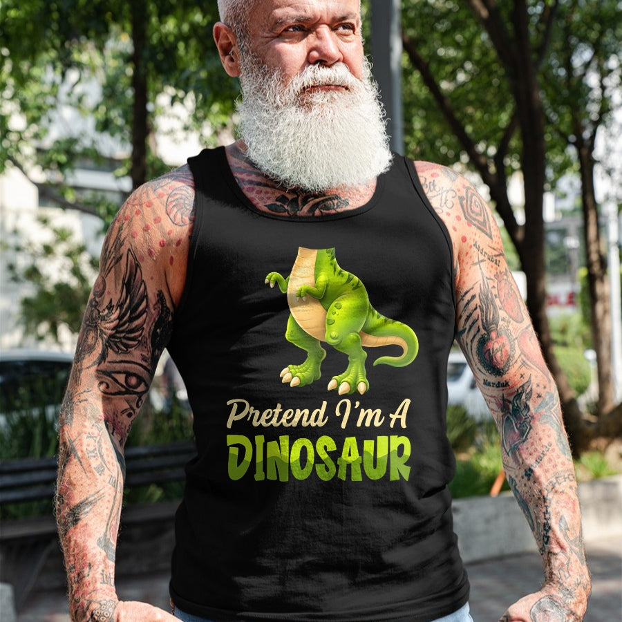 Best Dinosaur Lover Shirt, Funny Dinosaur UnisexT-Shirt/Hoodie/Sweatshirt HLT00 - Pretend I_m A Dinosaur Happy Halloween Costume Day Boys Kids T-Shirt (Copy)