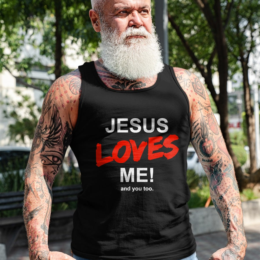 Christian Tee, Christian Faith Unisex T-Shirt/Hoodie/Sweatshirt HLT00 - Jesus Loves Me - And You Too For Faith Christian Religion T-Shirt