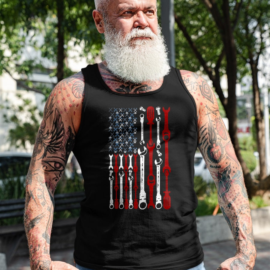 Best Mechanic Life Shirt, Funny Mechanic UnisexT-Shirt/Hoodie/Sweatshirt HLT00 - American Flag Mechanic Shirts Patriotic Mechanic USA Flag T-Shirt for Women Kids Men