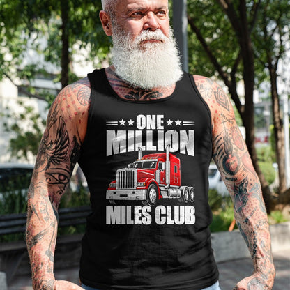 Best Truck Driver Life Shirt, Funny Trucker UnisexT-Shirt/Hoodie/Sweatshirt HLT00 - One Million Miles Club Funny Truck Driver Trucker T-Shirt