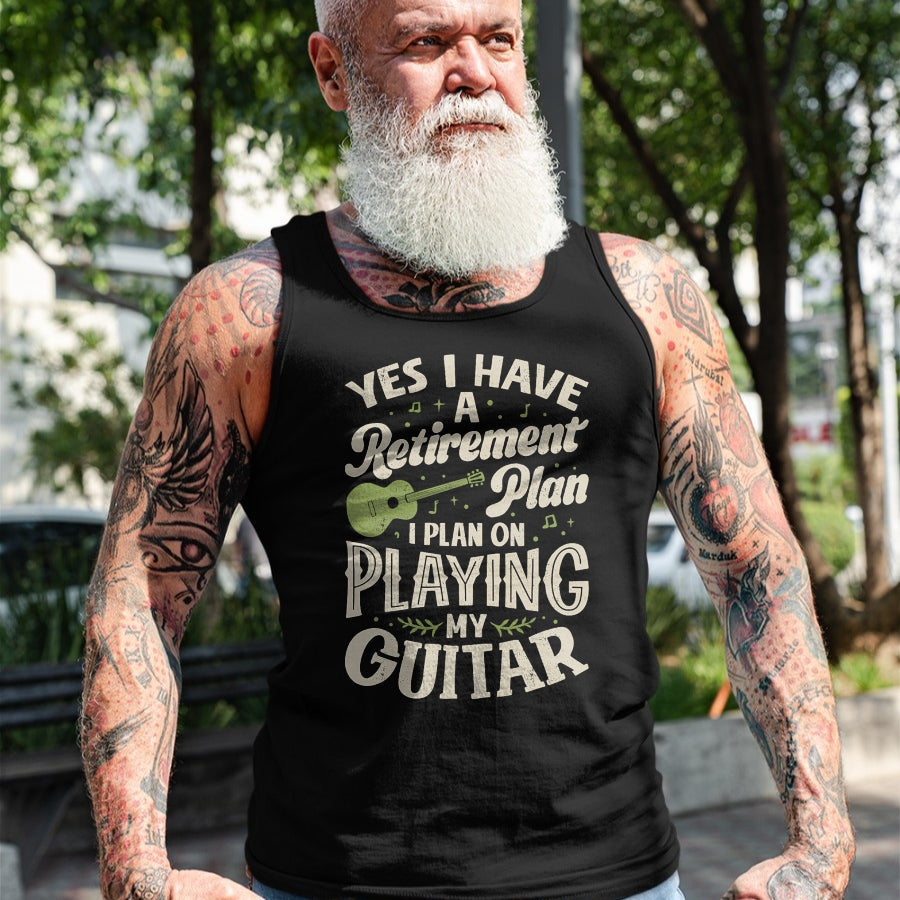 Guitar Lover Shirt, Funny Guitar UnisexT-Shirt/Hoodie/Sweatshirt HLT00 - Guitarists Have A Retirement Plan On Playing Guitar Music T-Shirt