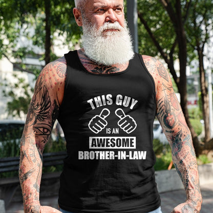 Best Wife Shirt, Wife and Husband Unisex T-Shirt/Hoodie/Sweatshirt HLT00 - This guy awesome brother-in-law from sister-in-law T-Shirt (1)