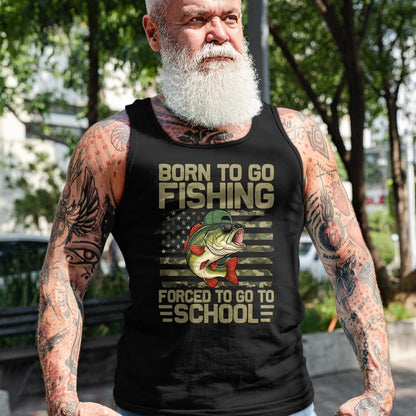Funny Fishing Shirt, Gift For Fishing Lover Unisex T-Shirt/Hoodie/Sweatshirt HLT00 - Born to Go Fishing Bass Fish Funny Fisherman Boys Kids Men T-Shirt