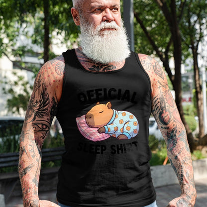Cute Capybara Shirt, Funny Capybara Unisex T-Shirt/Hoodie/Sweatshirt HLT00 - Cute Kawaii Sleeping Capybara Official Sleepshirt Nightgown T-Shirt