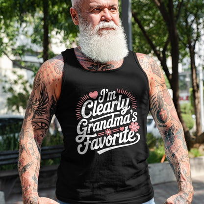 Best Grandma Shirt, Proud Grandma Unisex T-Shirt/Hoodie/Sweatshirt HLT00 - I'm Clearly Grandma's Favorite, Granddaughter Grandma T-Shirt (1)