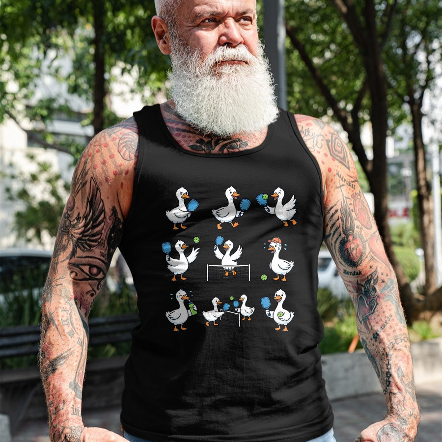 Funny Pickleball Shirt, Pickleball Lover Unisex T-Shirt/Hoodie/Sweatshirt HLT00 - Goose Playing Pickleball Player Paddle Ball Pickleball Lover T-Shirt