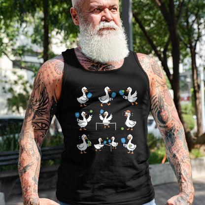 Funny Pickleball Shirt, Pickleball Lover Unisex T-Shirt/Hoodie/Sweatshirt HLT00 - Goose Playing Pickleball Player Paddle Ball Pickleball Lover T-Shirt