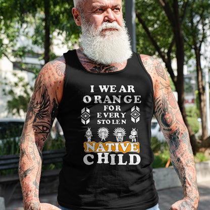 Native American T-Shirts, Vintage Native American Unisex T-Shirt/Hoodie/Sweatshirt HLT00 - I Wear Orange For Every American Native Child Indian Prid