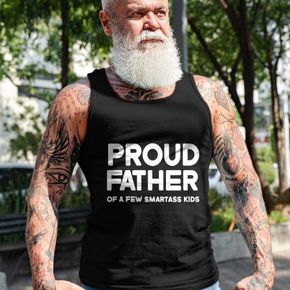 Gift for Dad Shirt, Funny Dad Unisex T-Shirt/Hoodie/Sweatshirt HLT00 – Proud Father of a Few Smartass Kids Father_s Day Dad Jokes T-Shirt