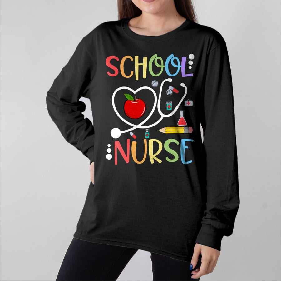 Funny Nurse Shirt, Nurse Unisex T-Shirt/Hoodie/Sweatshirt HLT00 - School Nurse Appreciation Nursing Nurse Day & Nurse Week T-Shirt (1)