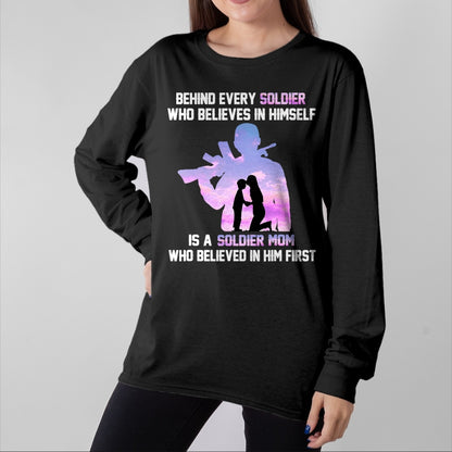 Gift for Mom Shirt, Funny Mom Unisex T-Shirt/Hoodie/Sweatshirt HLT00 - Proud Army Mom of Every Soldier Hero T-Shirt