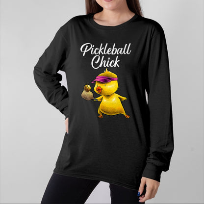 Funny Pickleball Shirt, Pickleball Lover Unisex T-Shirt/Hoodie/Sweatshirt HLT00 - Funny Pickleball Art For Women Girl Paddle Sport Chick Lover T-Shirt