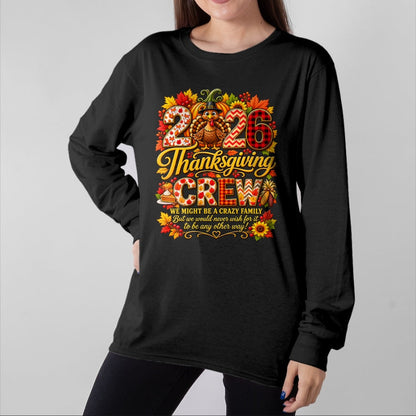 Best Thanksgiving Family Shirt , Funny Thanksgiving UnisexT-Shirt/Hoodie/Sweatshirt HLT00 - Family Thanksgiving 2026 Thanksgiving Crew Turkey Matching T-Shirt (5)