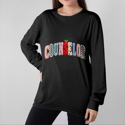 Best Student Shirt, Funny Back To School UnisexT-Shirt/Hoodie/Sweatshirt HLT00 - Counselor Teacher Patchwork Happy First Day Back to School T-Shirt