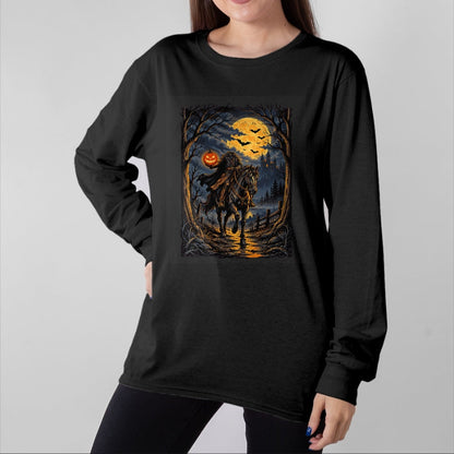 Best Horse Lover Shirt , Funny Horse UnisexT-Shirt/Hoodie/Sweatshirt HLT00 - Happy Halloween Horse Ghost T-Shirt, Women, Black, Medium