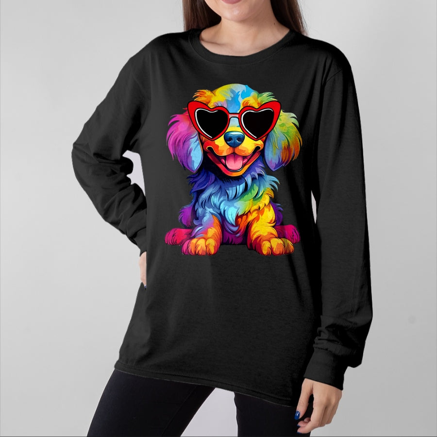 Dog Love Shirt, Dog Lover Gift T-Shirt/Hoodie/Sweatshirt HLT00 - Rainbow LGBT Love Weiners Dogs Love Funny Gay Man Pride Fun T-Shirt