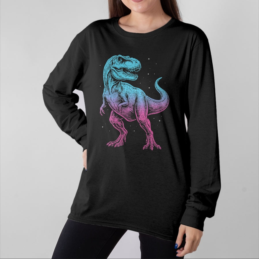Best Dinosaur Lover Shirt, Funny Dinosaur UnisexT-Shirt/Hoodie/Sweatshirt HLT00 - T-Rex Illustration Dinosaur T-Shirt (2)
