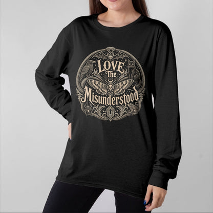 Cat Love Shirt, Funny Cat Lover Gift UnisexT-Shirt/Hoodie/Sweatshirt HLT00 - Love The Misunderstood Snake Spider Moth Frog Bat Raven Cat T-Shirt