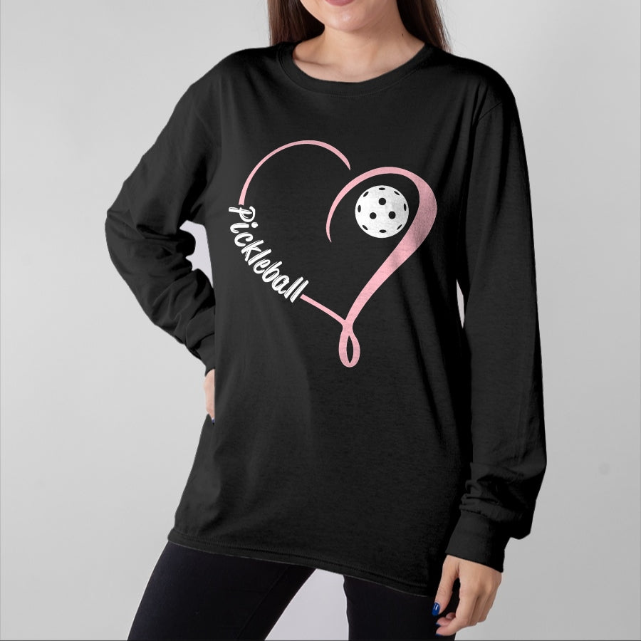 Funny Pickleball Shirt, Pickleball Lover Unisex T-Shirt/Hoodie/Sweatshirt HLT00 - Pickleball Shirts Womens Valentine's Day Pickleball Lovers T-Shirt